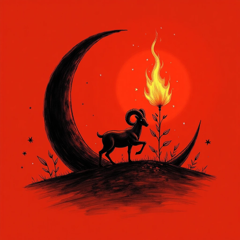 New Moon Manifestation Ritual for Aries Goals