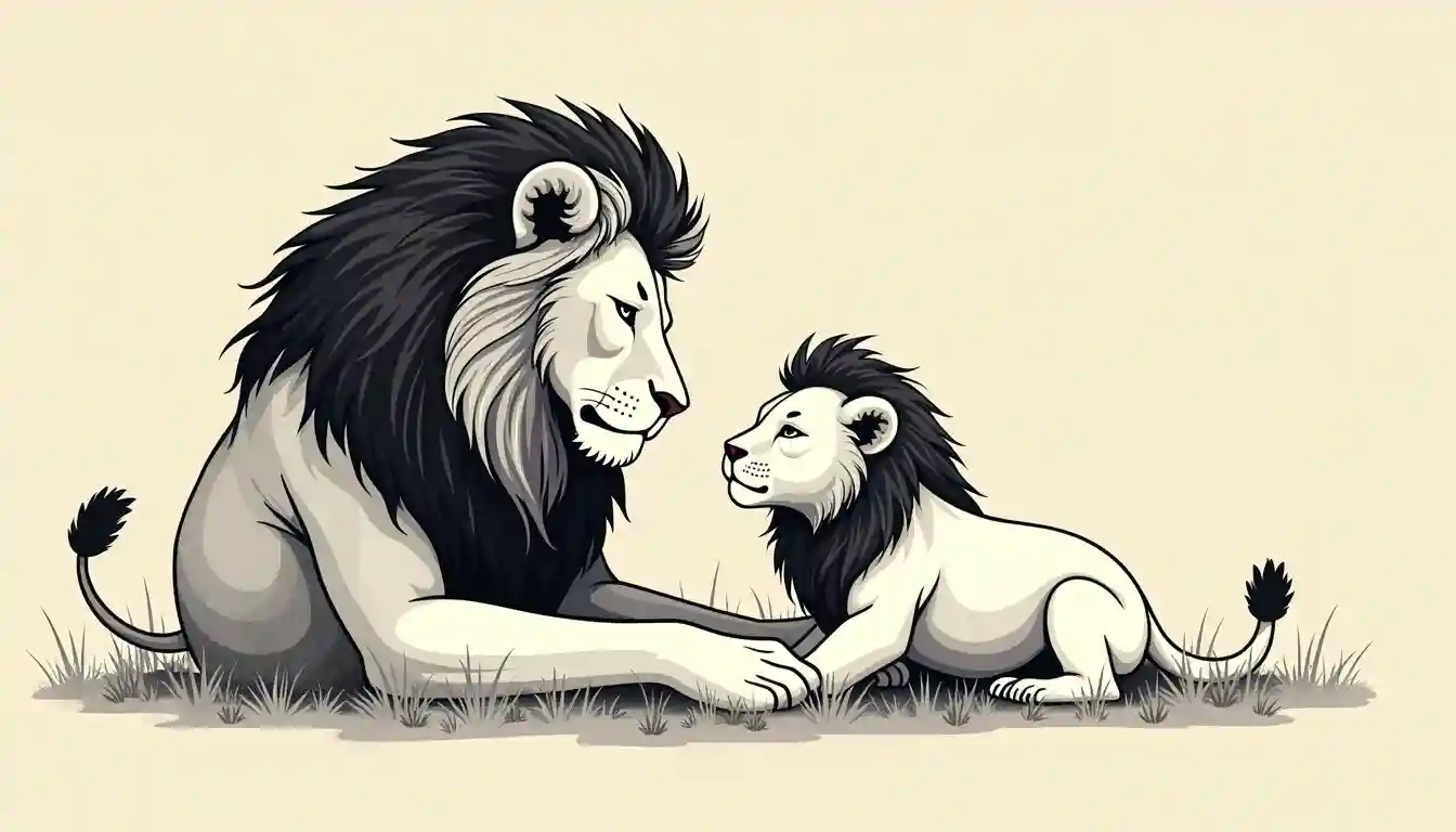 parent & child: nurturing young lions 🦁👶