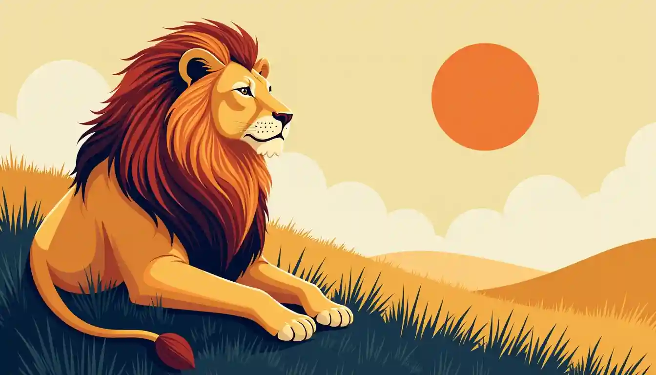 the lion’s favorite season: basking in summer ☀️🌻