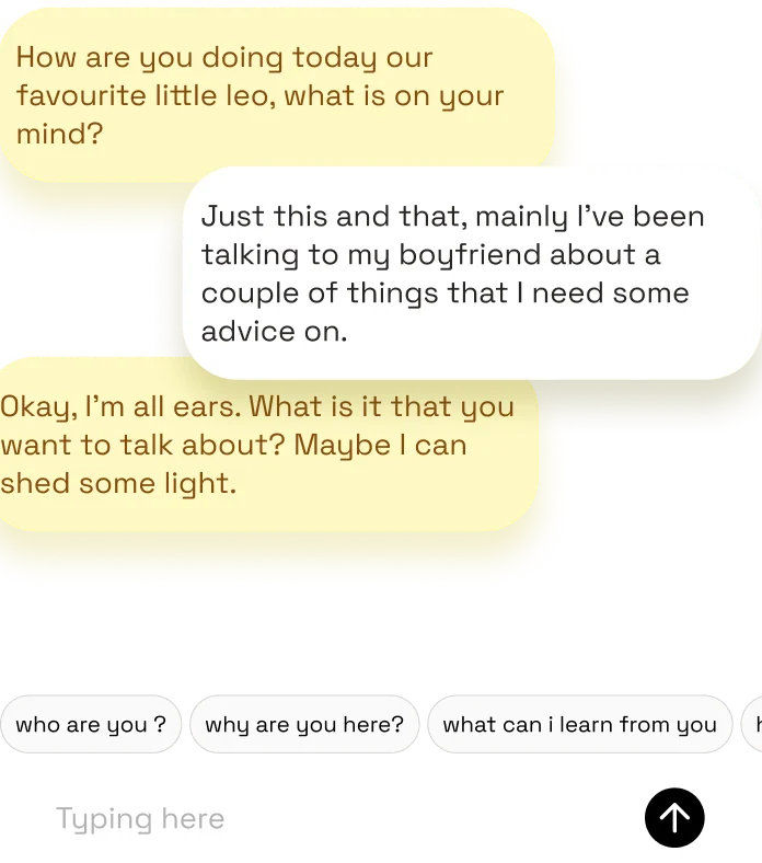 Ask questions, anytime